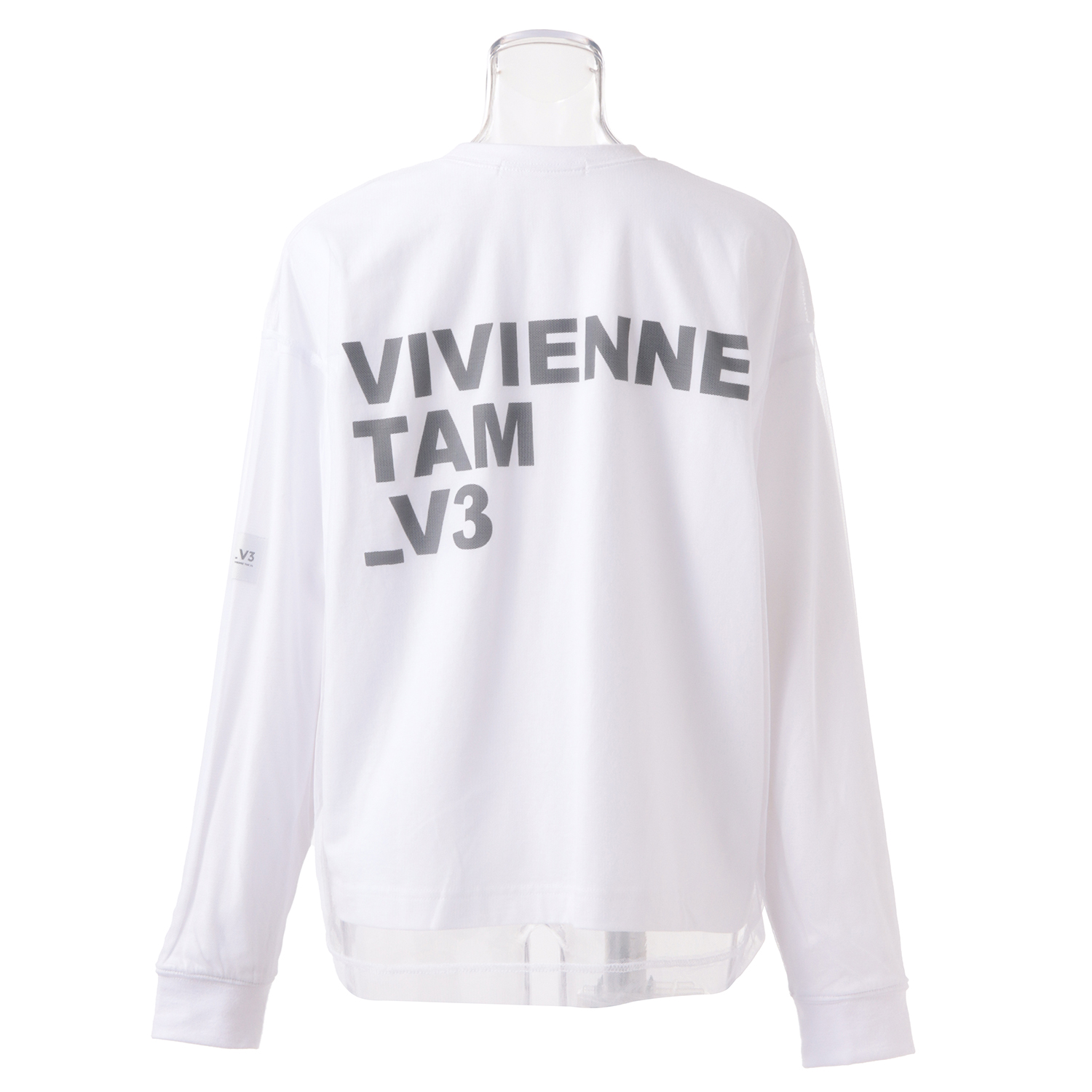 _V3 Back Logo T with tulle トレーナー｜VIVIENNE TAM（ヴィヴィアン