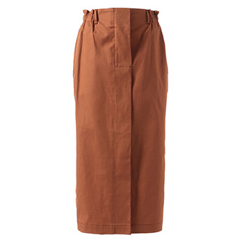 COTTON LINEN CHINO SKIRT　