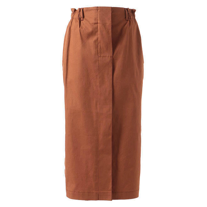 COTTON LINEN CHINO SKIRT　 詳細画像 ブラウン 1