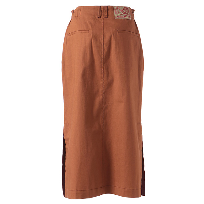 COTTON LINEN CHINO SKIRT　 詳細画像 ブラウン 3