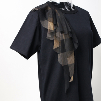 T-SHIRT with CHECK PRINT 詳細画像