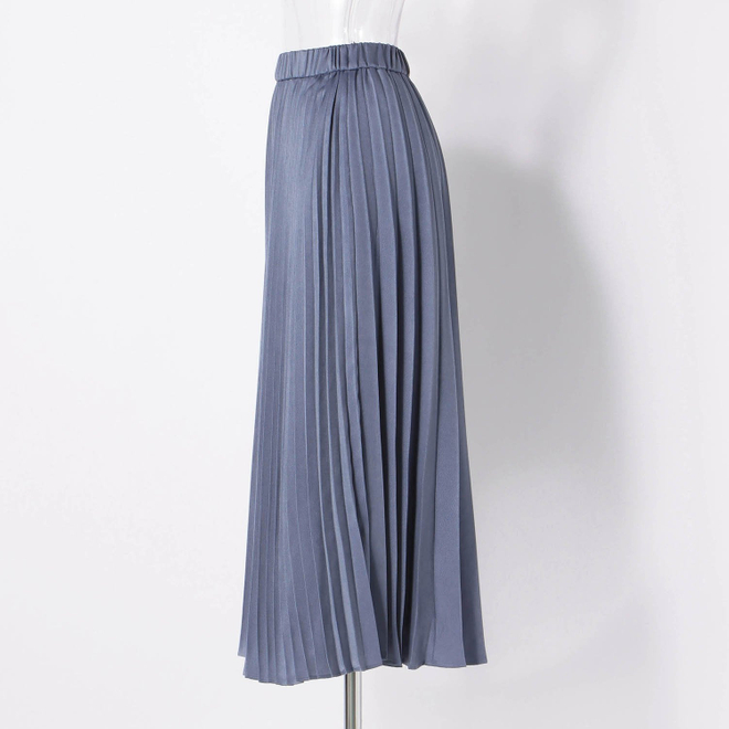 SUEDE PLEATED SKIRT　スカート 詳細画像 ブルー 6