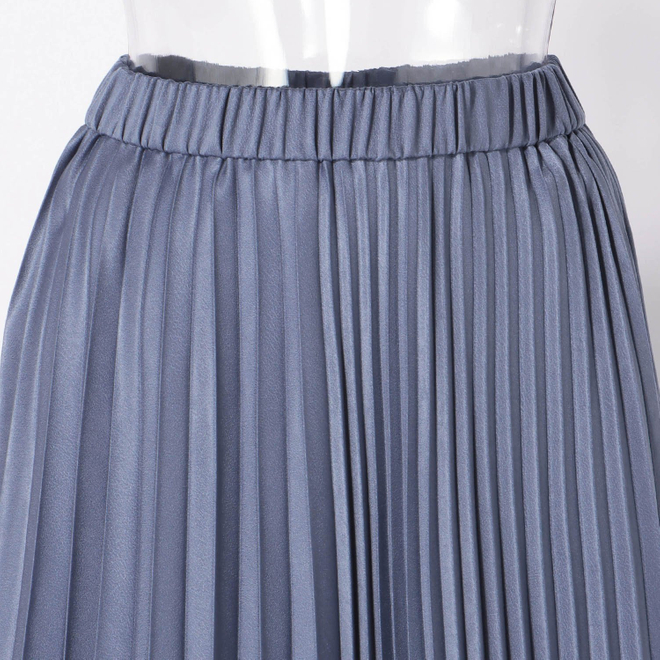 SUEDE PLEATED SKIRT　スカート 詳細画像 ブルー 8