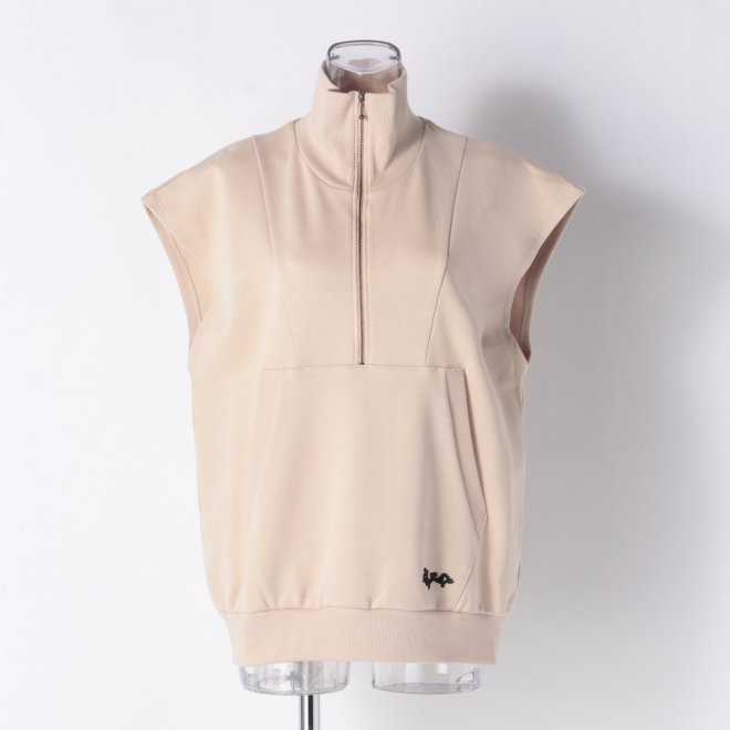 ZIP UP NO SLEEVE SWEAT　プルオーバー 詳細画像 ベージュ 1