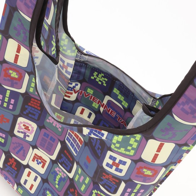 MAHJONG PRINT ECO BAG 詳細画像 グレー系マルチ 5