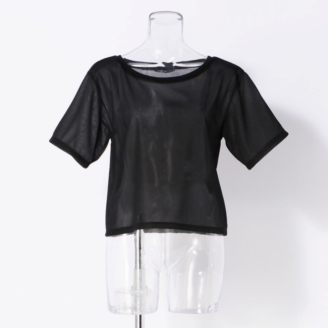 LAYERED TEE TOP　カットソー 詳細画像 ブラック 7