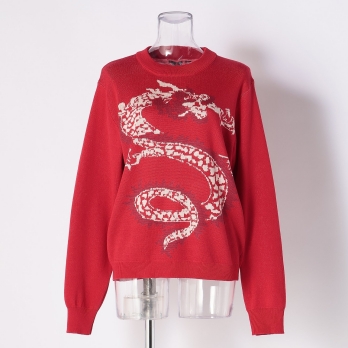 DRAGON JACQUARD SWEATER 詳細画像