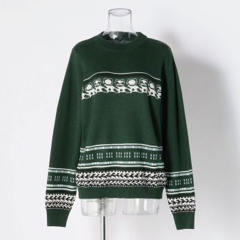 PANDA JACQUARD SWEATER 詳細画像