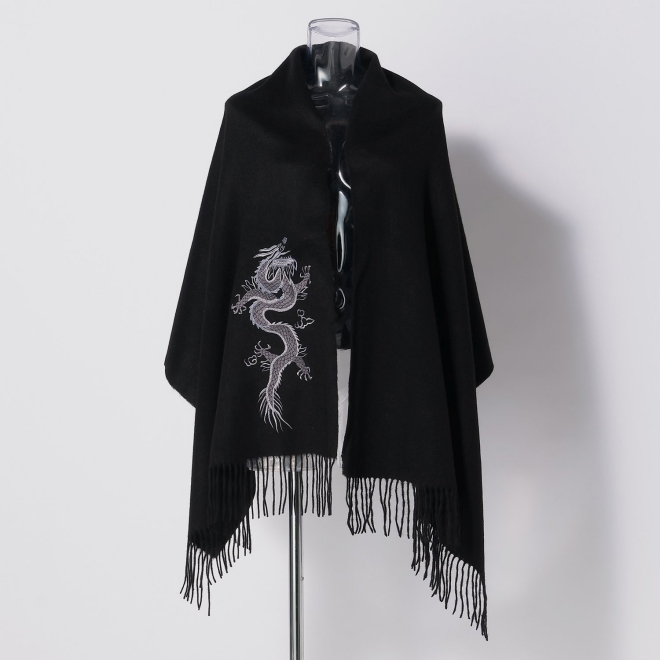 【COMING SOON】DRAGON EMBROIDERY STOLE 詳細画像 ブラック 1