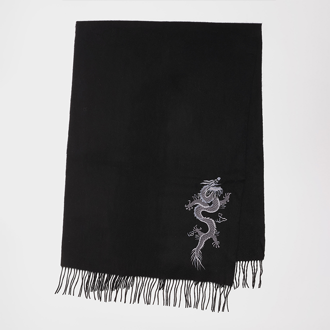 【COMING SOON】DRAGON EMBROIDERY STOLE 詳細画像 ブラック 2