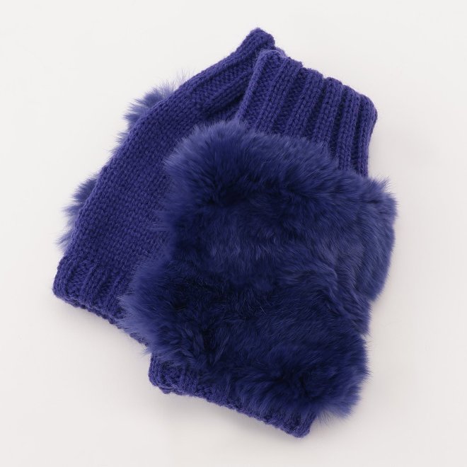 【COMING SOON】FUR GLOVES 詳細画像 パープル 1