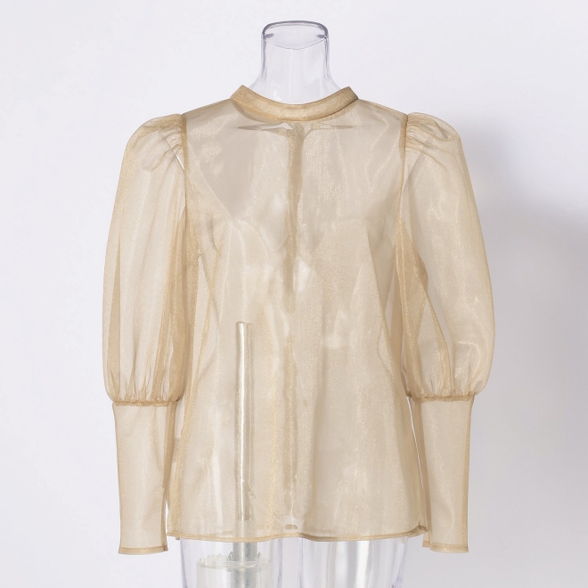 ORGANZA BLOUSE 詳細画像 ベージュ 4