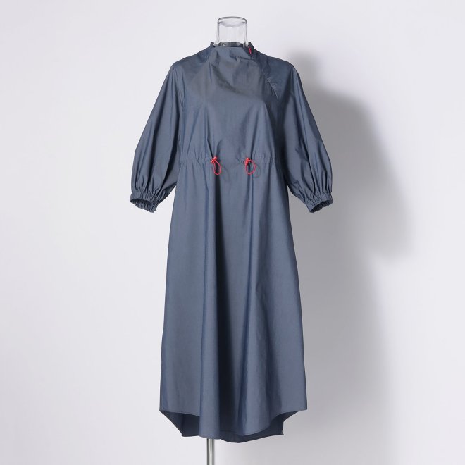 RAGLAN SLEEVES SHIRT DRESS　 詳細画像 ネイビー 4