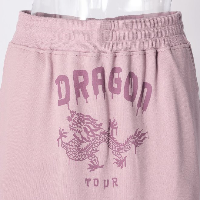 DRAGON PRINT SWEAT SKIRT 詳細画像 ライトピンク 4