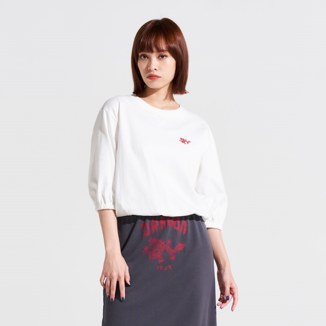 MINI DRAGON EMBROIDERY TEE 詳細画像 ホワイト 1