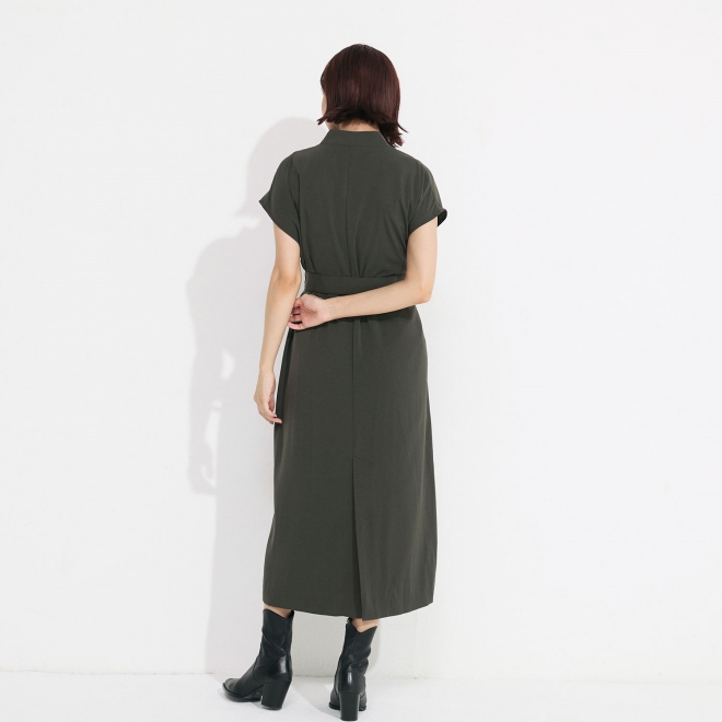 【DRESS COLLECTION】 コートワンピース 詳細画像 カーキ 2