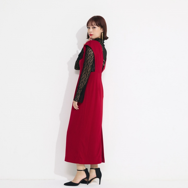 【DRESS COLLECTION】 ハイウエストジャンスカワンピース 詳細画像 アンバー 2