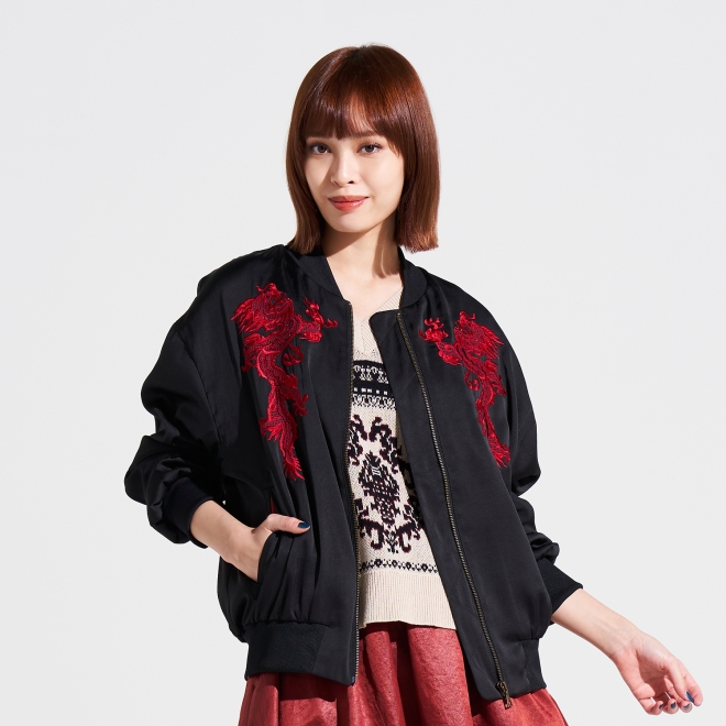 予約限定】3D DRAGON EMBROIDERY BLOUSON｜VIVIENNE TAM（ヴィヴィアン 