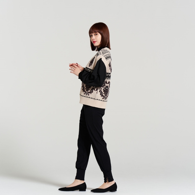 DAMASK JACQUARD KNIT 詳細画像 ベージュ系マルチ 2