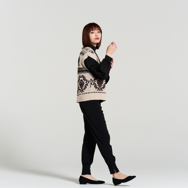 DAMASK JACQUARD KNIT 詳細画像 ベージュ系マルチ 4