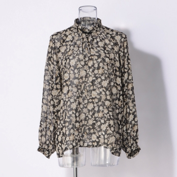 【先行予約】CALICO FLOWER PRINT BLOUSE 詳細画像