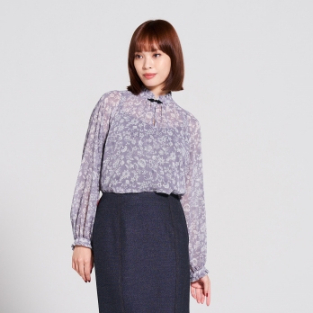 【先行予約】CALICO FLOWER PRINT BLOUSE 詳細画像