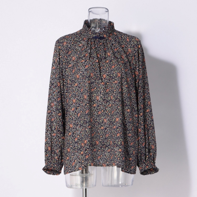 【先行予約】SMALL CALICO FLOWER PRINT BLOUSE 詳細画像 ブルー系マルチ 1