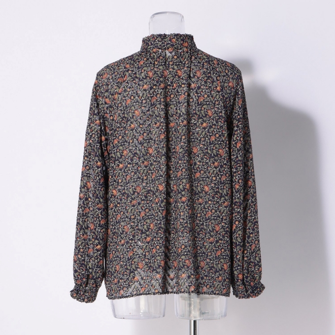 SMALL CALICO FLOWER PRINT BLOUSE 詳細画像 ブルー系マルチ 3