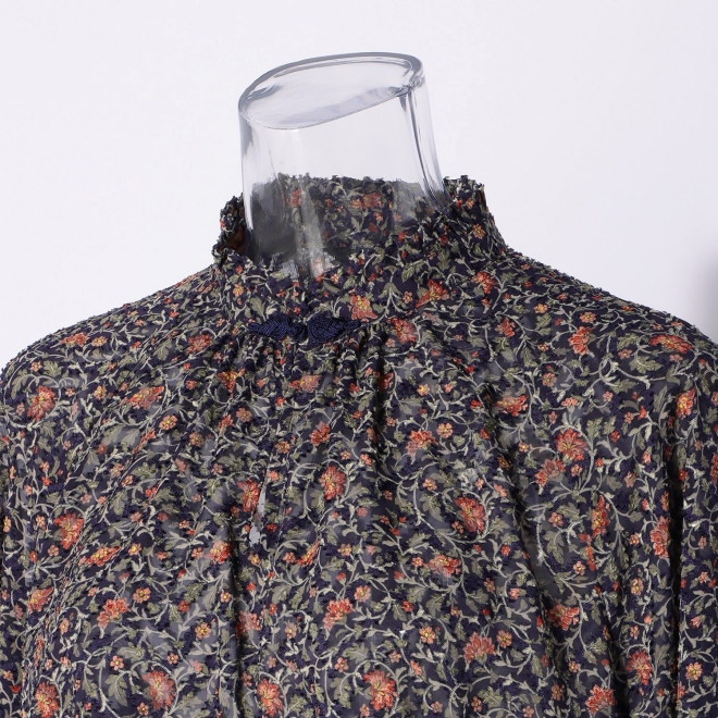 【先行予約】SMALL CALICO FLOWER PRINT BLOUSE 詳細画像 ブルー系マルチ 4