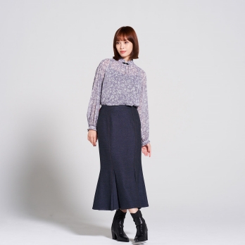 DENIM LIKE SOFT MERMAID SKIRT 詳細画像