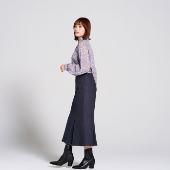 DENIM LIKE SOFT MERMAID SKIRT 詳細画像