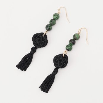 FRINGE PIERCED EARRINGS