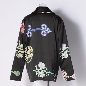 CHINESE PANKOU PRINTED SATIN　コート 詳細画像