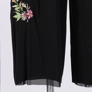 FLORAL EMBROIDERY STRETCH NETTING　パンツ 詳細画像