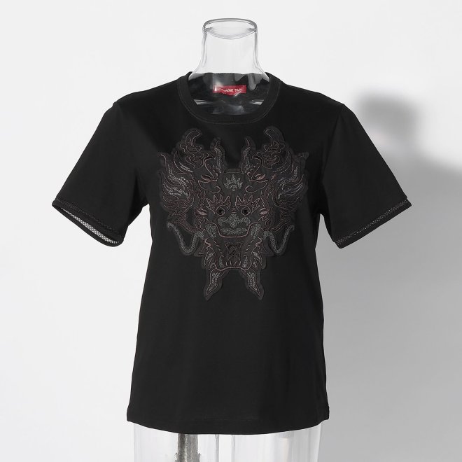 DRAGON APPLIQUE ON T-SHIRT 詳細画像 ブラック 1