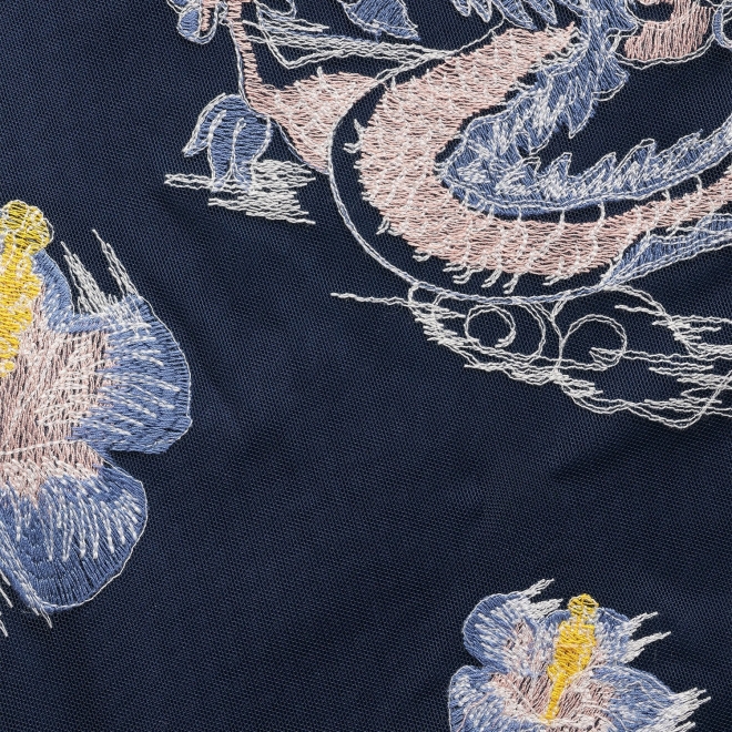 WATER DRAGON EMBROIDERY ON RIGID NET　パンツ 詳細画像 ネイビー 10