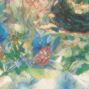 【COMING SOON】PEACOCK COURTYARD CHINOISERIE PRINT ON NETTING　ブラウス 詳細画像