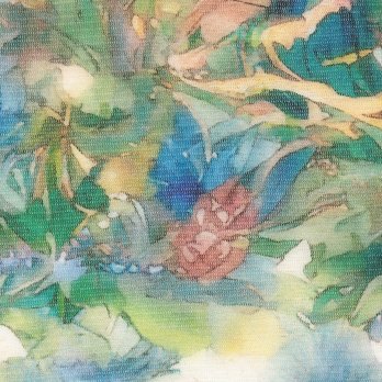 【COMING SOON】PEACOCK COURTYARD CHINOISERIE PRINT ON NETTING　ブルゾン 詳細画像