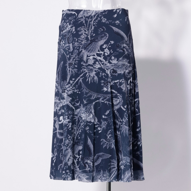 CHINOISERIE PRINTED STRETCH NETTING　スカート 詳細画像 ネイビー 7