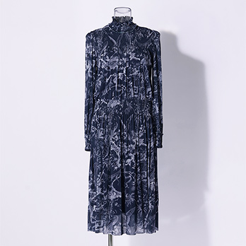 CHINOISERIE PRINTED STRETCH NETTING　ドレス 詳細画像