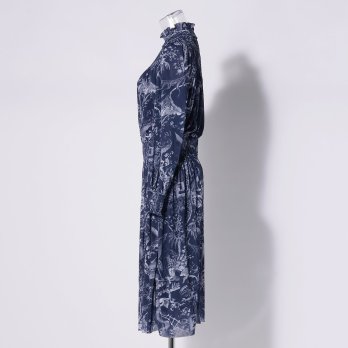 CHINOISERIE PRINTED STRETCH NETTING　ドレス 詳細画像