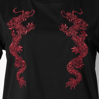 FLOWER DRAGON EMBROIDERY TEE 詳細画像