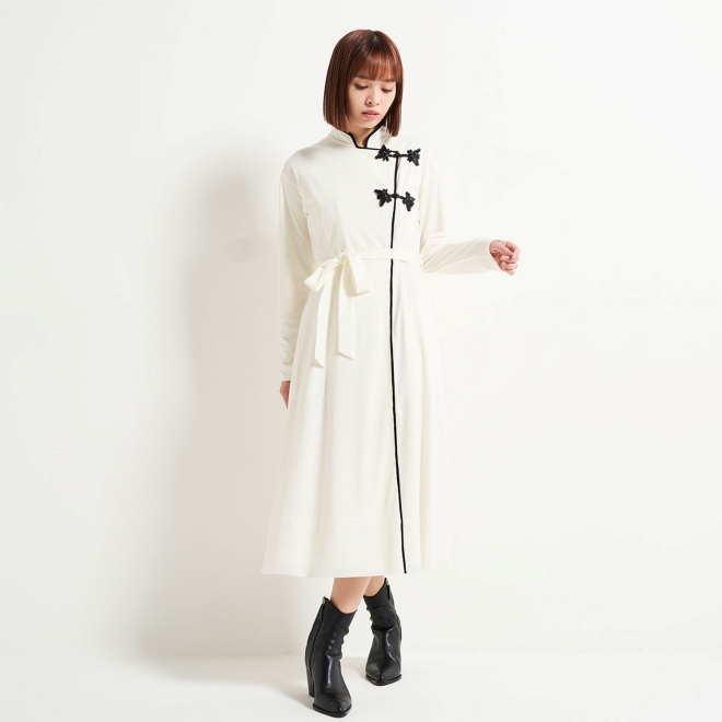 SOLID NET DRESS COAT 詳細画像 ホワイト 1