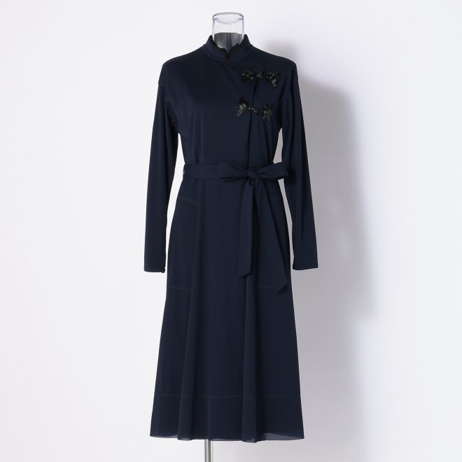 SOLID NET DRESS COAT 詳細画像 ネイビー 1