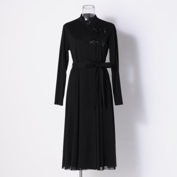 SOLID NET DRESS COAT