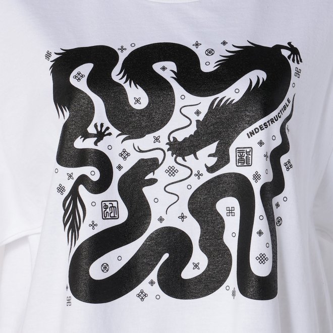 GLAPHIC DRAGON＆SNAKE TEE 詳細画像 ホワイト 2