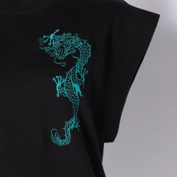 DRAGON LACE EMBROIDERY ON KNIT 詳細画像