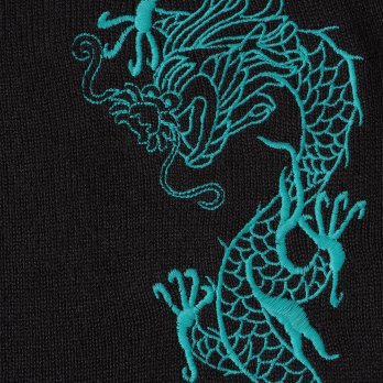 DRAGON LACE EMBROIDERY ON KNIT 詳細画像